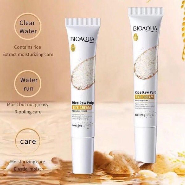 Bioaqua Rice Brightening Eye Cream Rice Raw Pulp Eye Cream Acne Scar Remova