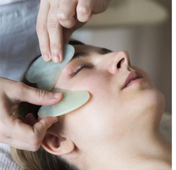 Flawless Jade Roller & Gua Sha Set – Marble Stone for Glowing, Healthy Skin
