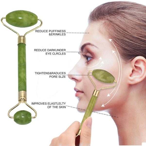Flawless Jade Roller & Gua Sha Set – Marble Stone for Glowing, Healthy Skin