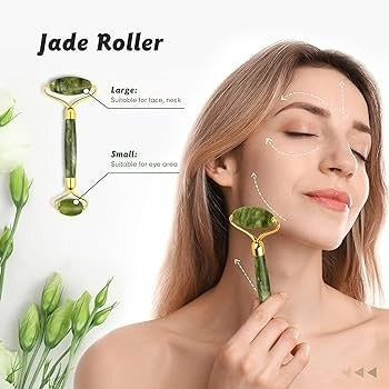 Flawless Jade Roller & Gua Sha Set – Marble Stone for Glowing, Healthy Skin
