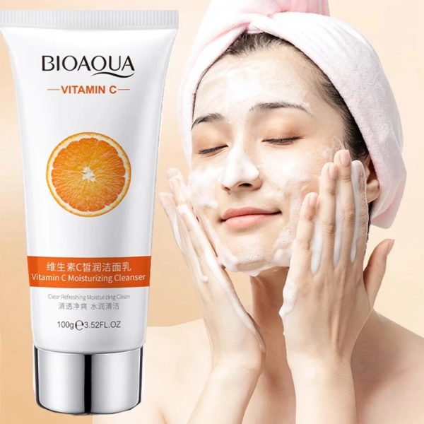 Vitamin C Cleanser Bioaqua Vitamin C Moisturizing Cleanser Deep Cleansing Rejuvenation Cleanser
